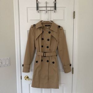 NWT Tan Trench Coat - Size 12